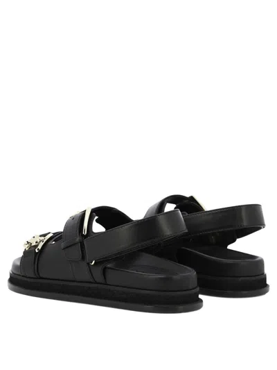 Shop Jimmy Choo "elyn" Sandals In Black