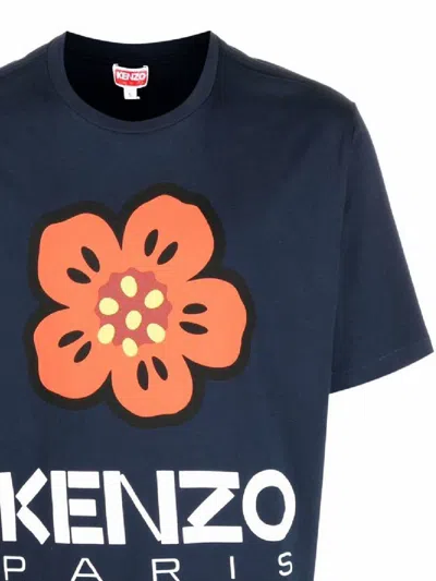 Shop Kenzo T-shirts And Polos In Bleu Nuit