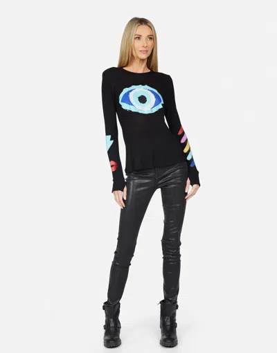 Lauren Moshi X Mckinley X Painted Evil Eye In Black