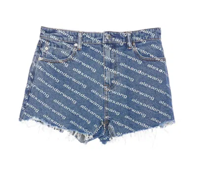 Shop Alexander Wang Shorts In Blue