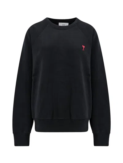 Shop Ami Alexandre Mattiussi Ami Paris Sweatshirt In Black
