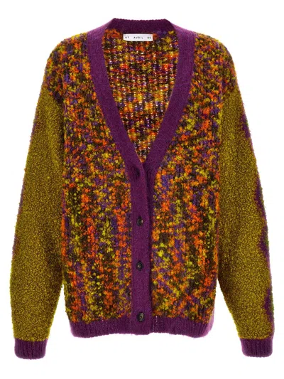 Shop Avril 8790 'blooming' Cardigan In Multicolor