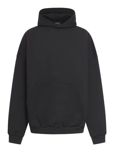 Shop Balenciaga Hoodies Sweatshirt In Black