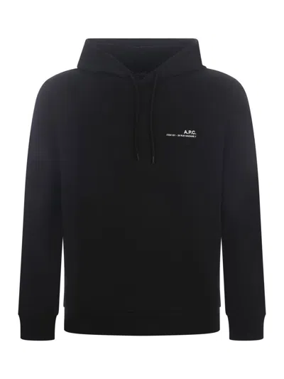 Shop Apc A.p.c. Hoodie Sweatshirt  "item" In Black