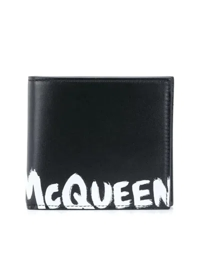 Shop Alexander Mcqueen Mcqueen Credit Card Case In Black