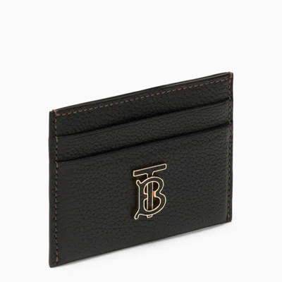 Shop Burberry Card Holder With Logo In Black