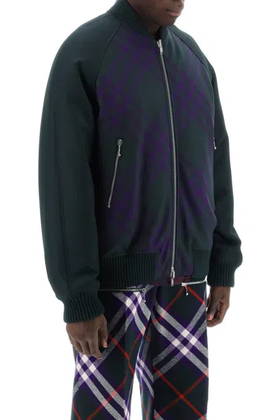 Shop Burberry Check Reversible Bomber Jacket In Multicolor