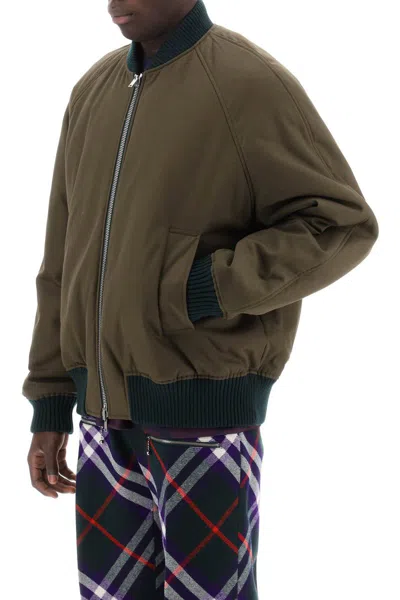 Shop Burberry Check Reversible Bomber Jacket In Multicolor