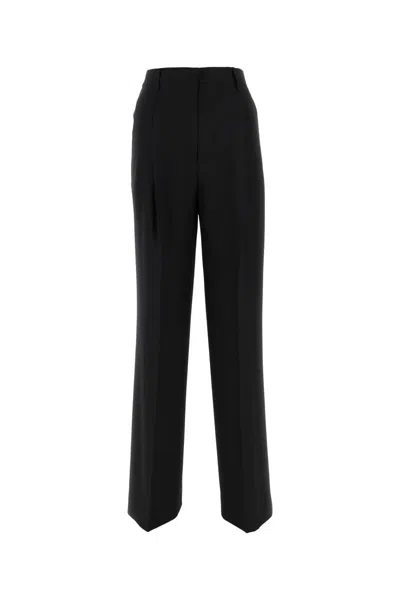Burberry Pleated Wide-leg Wool Trousers In A1189