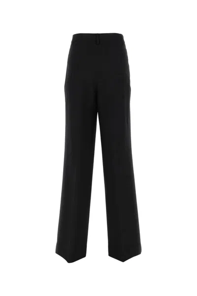 Burberry Pleated Wide-leg Wool Trousers In A1189