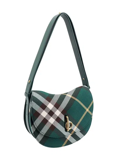 Shop Burberry Rocking Horse In Green