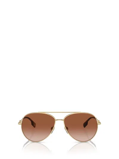 Shop Burberry Sunglasses In Light Gold