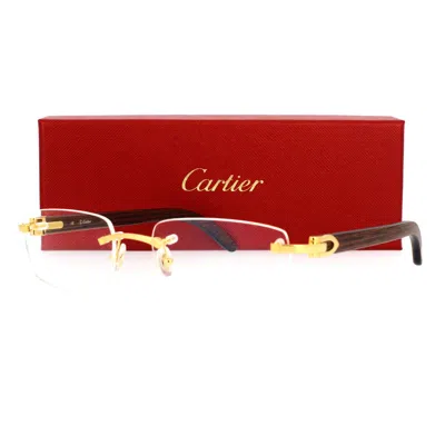 Shop Cartier Eyeglass In Gold