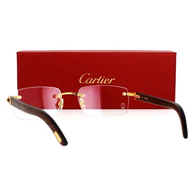 Shop Cartier Eyeglass In Gold