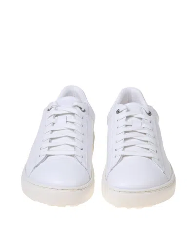 Shop Birkenstock Leather Sneakers In White