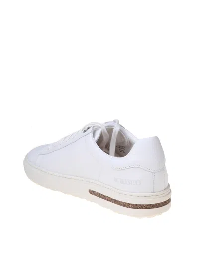 Shop Birkenstock Leather Sneakers In White