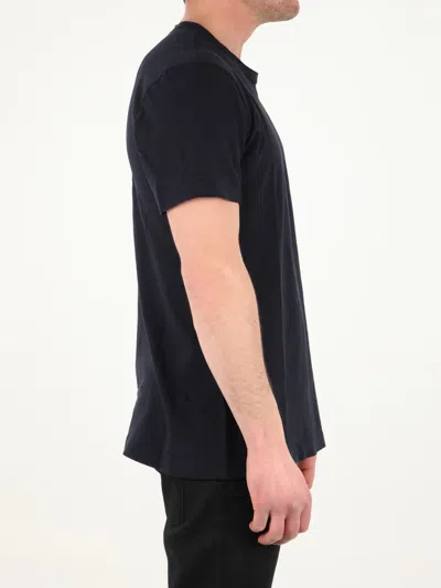 Shop James Perse Blue Cotton T-shirt