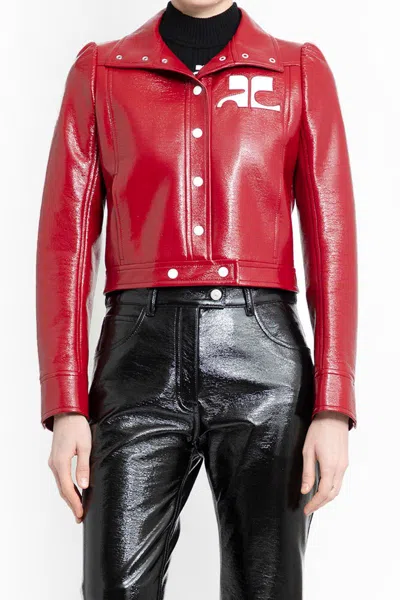 Shop Courrèges Jackets In Red