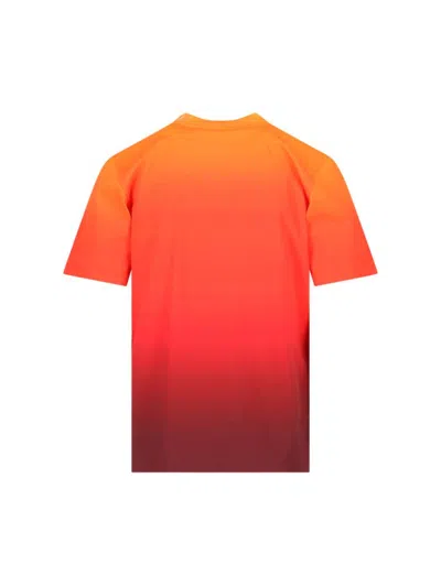 Shop Courrèges T-shirts And Polos In Gradient Sunset