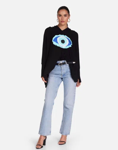 Lauren Moshi X Wilma X Painted Evil Eye In Black