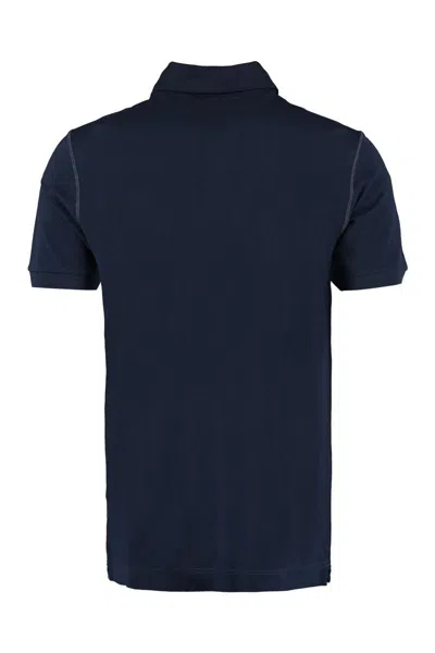 Shop Dolce & Gabbana Cotton-piqué Polo Shirt In Blue