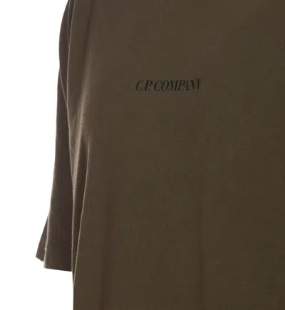 Shop C.p. Company T-shirts And Polos In Green