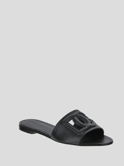 Shop Dolce & Gabbana Dolce& Gabbana Slide In Black