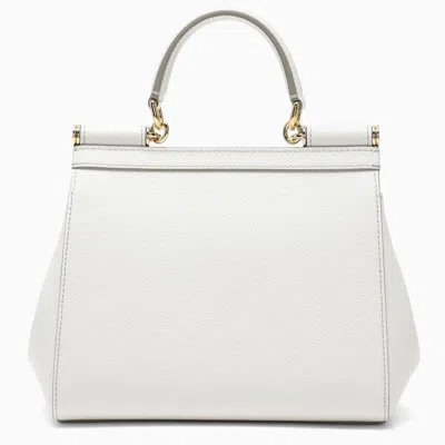 Shop Dolce & Gabbana Dolce&gabbana Sicily Small Handbag In White