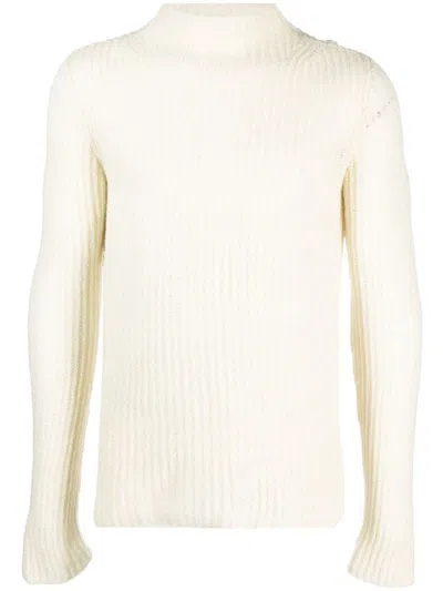 Shop Dries Van Noten 03420-merlyn 7702 M.k.sweater Clothing In Nude & Neutrals