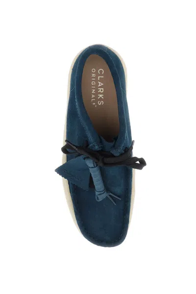 Shop Clarks Originals Wallabee Cup Lace-up Shoes In Blue