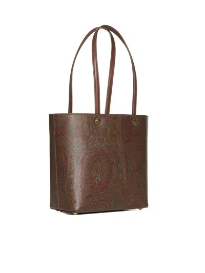 Shop Etro Bags In Marrone Scuro 2