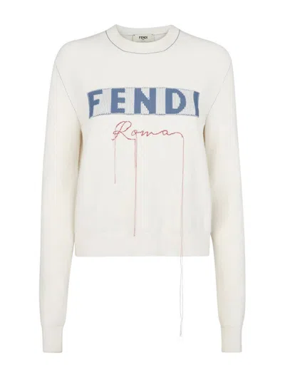 Shop Fendi Pullover Sweater In Undefined