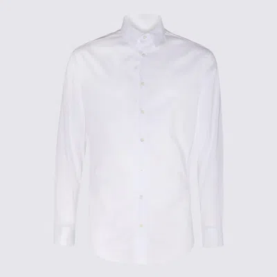 Shop Giorgio Armani White Cotton Shirt