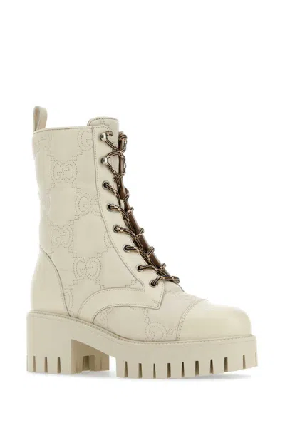 Shop Gucci Boots In White
