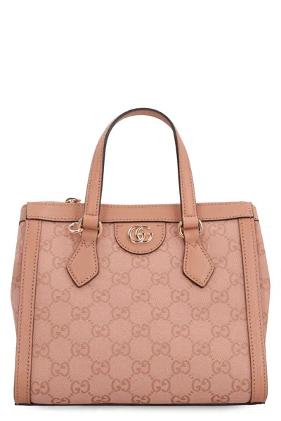 Shop Gucci Ophidia Gg Tote Bag In Pink