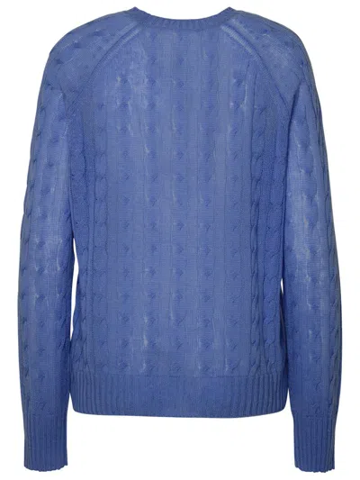 Shop Etro Light Blue Cashmere Sweater