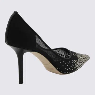 Shop Jimmy Choo Black And Crystal Love Pumps In 000074