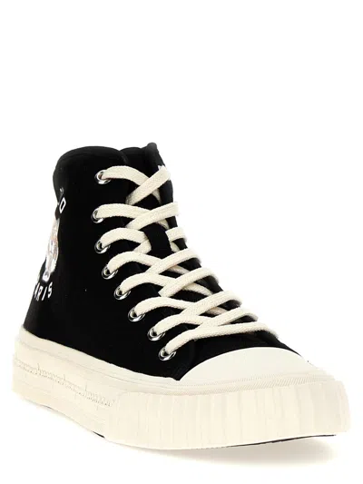 Shop Kenzo 'foxy' Sneakers In White/black