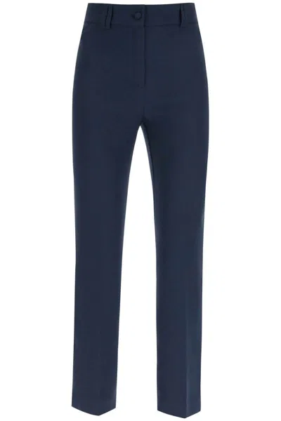 Shop Hebe Studio 'loulou' Cady Trousers In Blue