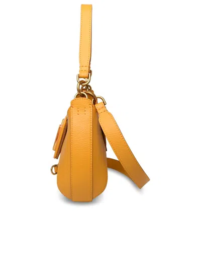 Shop Hogan Yellow Leather Bag