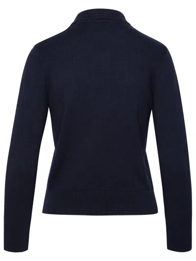 Shop Isabel Marant Étoile 'nola' Sweater In Navy Wool Blend In Blue