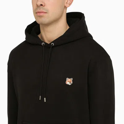 Shop Maison Kitsuné Sweatshirt With Logo Patch In Black