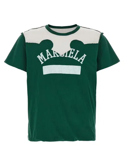 Shop Maison Margiela 'western Patchwork' T-shirt In Green