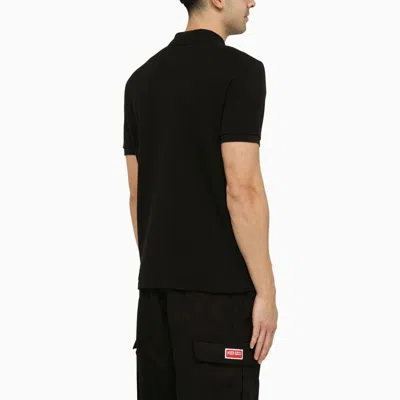 Shop Kenzo Short-sleeved Polo Shirt With Logo In Black
