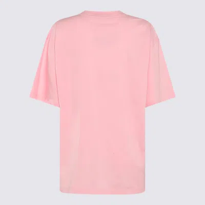 Shop Marni Pink Cotton T-shirt In Cinder Rose