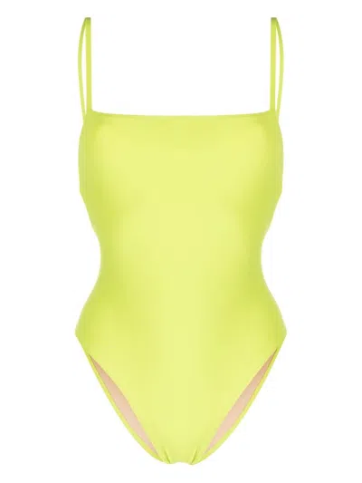 Shop Lido Tre One-piece Swimsuit In Yellow