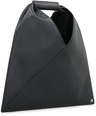 Shop Mm6 Maison Margiela Japanese Leather Mini-handbag In Black