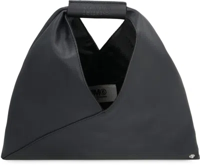 Shop Mm6 Maison Margiela Japanese Leather Mini-handbag In Black