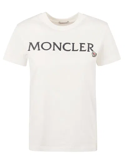 Shop Moncler T-shirts And Polos White