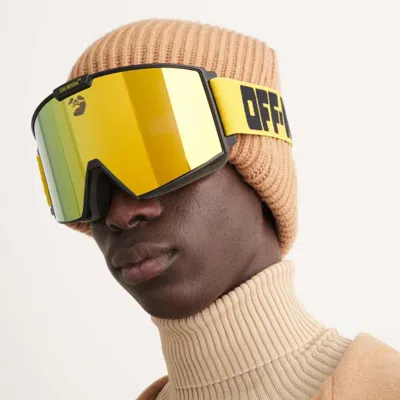 Shop Off-white Sunglasses In Yellow